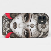 ビューティフルフェアリー顔スチームパンク白黒 Case-Mate iPhoneケース (裏面(横))