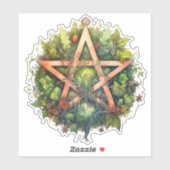 ビューティフルフォレ異教のストペンタグラムカーデカール シール (シート)