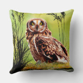 ビューティフルフクロウ装飾用クッション クッション (裏面)