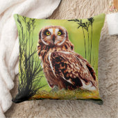 ビューティフルフクロウ装飾用クッション クッション (ブランケット)