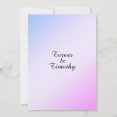 ビューティフルフラワーガーデン結婚式招待状 招待状 (裏面)