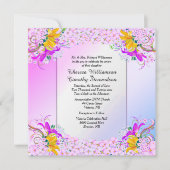 ビューティフルフラワーガーデン結婚式招待状 招待状 (正面)