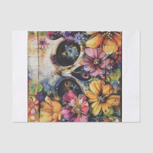 ビューティフルフラワースカル4 薄葉紙 (正面)