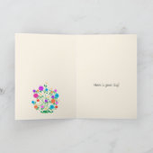 ビューティフルフラワーズハッピーバースデー カード (内部)