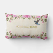ビューティフルフラワーズハミングバードホームスイートホーム ランバークッション (裏面)