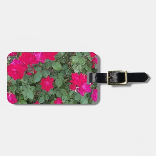 ビューティフルフラワーズラゲッジバッグラベル ラゲッジタグ (正面横)