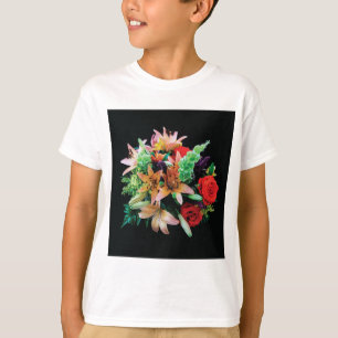 ビューティフルフラワーズ装飾用クッション Tシャツ