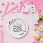 ビューティフルフラワーズ詩篇91紙プレート ペーパープレート (パーティー)