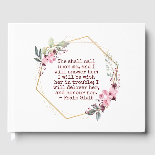 ビューティフルフラワーズ詩篇91誕生日ゲストブック ゲストブック (正面)