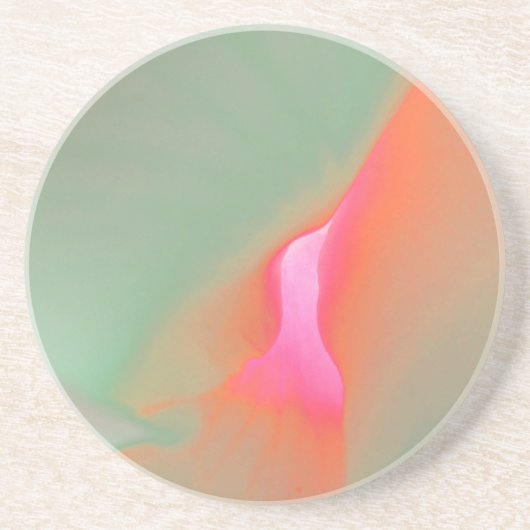 ビューティフルフラワープリント砂岩コースター コースター (正面)