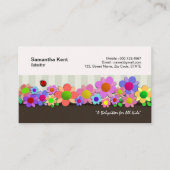 ビューティフルフラワーボックスガーデンベビーシッター 名刺 (正面)