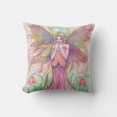 ビューティフルフラワー妖精の国フェアリー装飾用クッション クッション (正面)