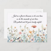 ビューティフルフラワー開花 ポストカード (正面/裏面)