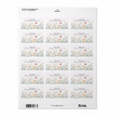 ビューティフルフラワー開花 ラベル (フルシート)