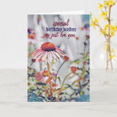 ビューティフルフレンド誕生日カード カード (黄色い花)