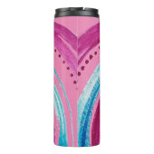 ビューティフルブライトピンクレインボーデザイン タンブラー (裏面)
