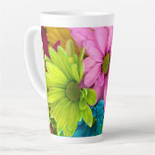 ビューティフルブライトフラワーラテマグ カフェラテマグ (左アングル)