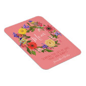 ビューティフルブライトフローラリースハッピーマザーズデイ マグネット (右側)