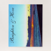 ビューティフルブライトンアンドホーヴビーチ&サンセット ジグソーパズル (縦)