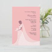 ビューティフルブライドシャワー招待状 招待状 (スタンド正面)