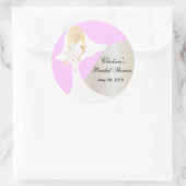 ビューティフルブライドブライダルシャワー ラウンドシール (バッグ)