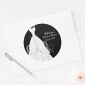 ビューティフルブライドブライダルシャワー ラウンドシール (封筒)