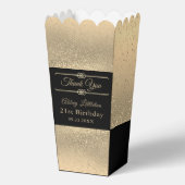 ビューティフルブラックと金ゴールドグリッター フェイバーボックス (裏面)