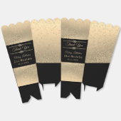 ビューティフルブラックと金ゴールドグリッター フェイバーボックス (見開き)