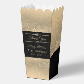 ビューティフルブラックと金ゴールドグリッター フェイバーボックス (正面)