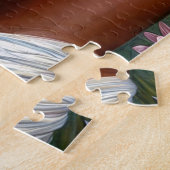 ビューティフルブラックウーマンフローラバラポートレート ジグソーパズル (側面)