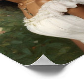 ビューティフルブラックガールポートレートブルームコアアート ポスター (角)