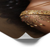 ビューティフルブラッククイーン金ゴールドクラウン ポスター (角)