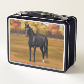ビューティフルブラッククオーターホーススタリオン メタルランチボックス (裏面)