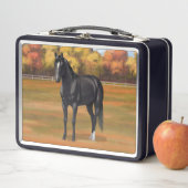 ビューティフルブラッククオーターホーススタリオン メタルランチボックス (インサイチュ)
