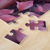 ビューティフルブラックフェアリーガールファンタジーアート ジグソーパズル (側面)