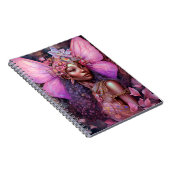 ビューティフルブラックフェアリーガールファンタジーアート ノートブック (右側)