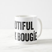 ビューティフルブラックブジー – エンパワリング引用文 コーヒーマグカップ (正面右)