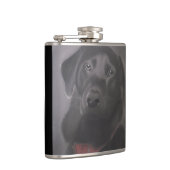ビューティフルブラックラブラドールレトリバー フラスク (右)