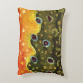 ビューティフルブルックトラウト魚釣りことわざ アクセントクッション (裏面(縦))