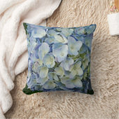 ビューティフルブルーあじさい花の写真 クッション (ブランケット)