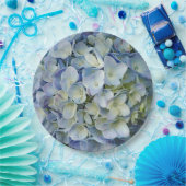 ビューティフルブルーあじさい花の写真 ペーパープレート (パーティー)