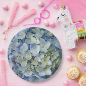 ビューティフルブルーあじさい花の写真 ペーパープレート (パーティー)