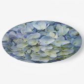 ビューティフルブルーあじさい花の写真 ペーパープレート (アングル)