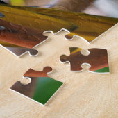 ビューティフルブルーと金ゴールドマコー ジグソーパズル (側面)