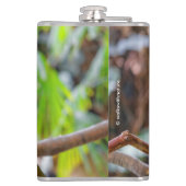 ビューティフルブルーと金ゴールドマコー フラスク (裏面)