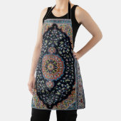 ビューティフルブルーオリエンタルアンティークキリムラグ エプロン (インサイチュ)