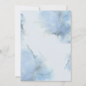 ビューティフルブルーザデイト結婚式招待状 招待状 (裏面)