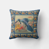 ビューティフルブルージェイデザイナー装飾用クッション クッション (裏面)