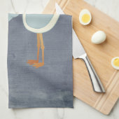 ビューティフルブルーストークベビーシャワーパーティーデコール キッチンタオル (四つ折り)