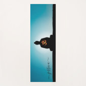 ビューティフルブルーターコイズブッダカスタムム ヨガマット (正面)